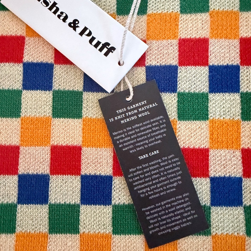 Misha And Puff Multicolor Checkered Kids Dress - Picture 4 of 4